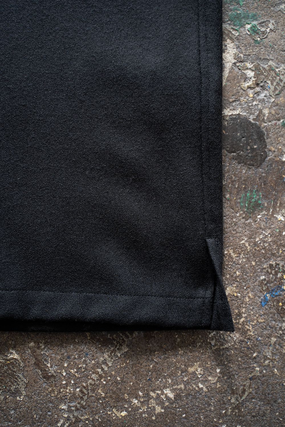 【25AW】ウールアムンゼンシャツ(BLACK)