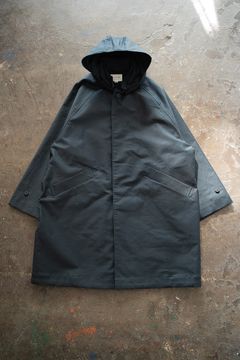 【23AW】モールスキンフード脱着コート(DEEP BLUE)