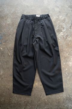 【ラスト1点】【24SS】ウォッシャブルウールイージースラックス(BLACK NAVY)