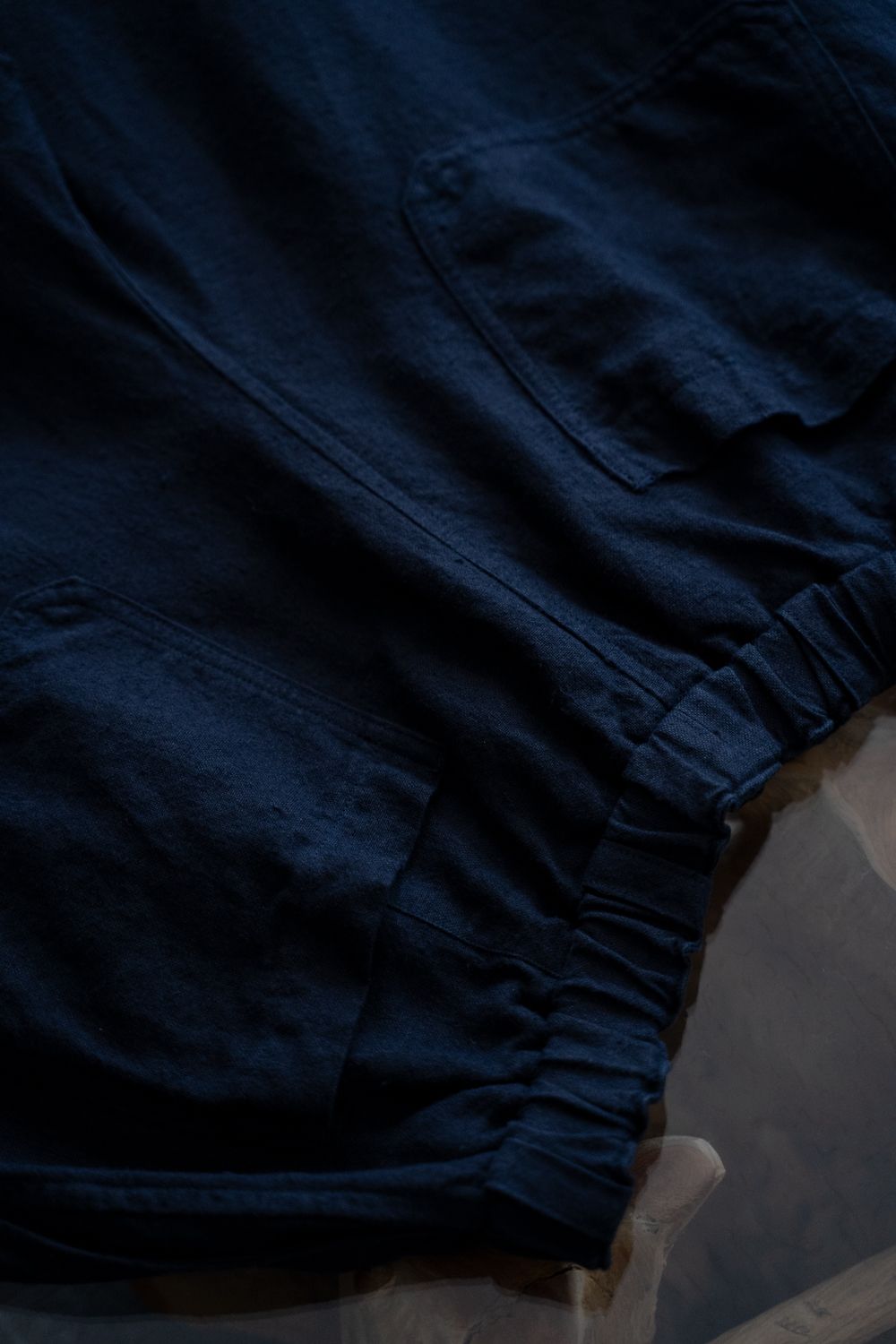 起毛大麻パンツ(濃紺)
