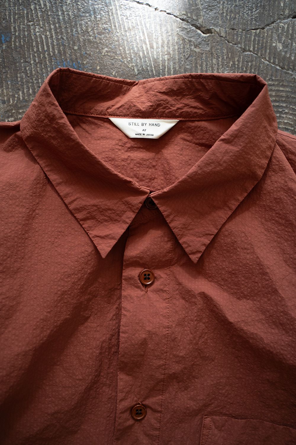 【ラスト1点】【24AW】撥水ナイロンアノラックブルゾン(BRICK)