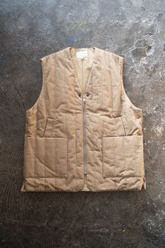 【ラスト1点】【22AW】コットンギャバジンシンサレートベスト(BEIGE)