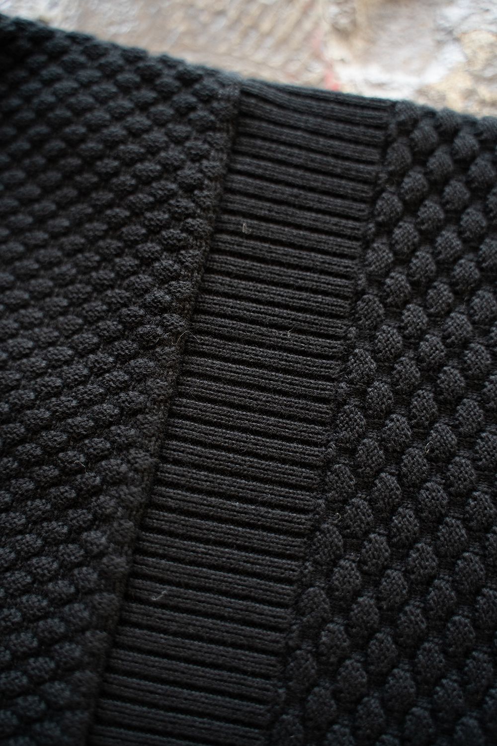 YASHIKI - 【ラスト1点】【24AW】Sekka Knit Polo(BLACK) | Salty YASHIKI - 【ラスト1点】【24AW】Sekka Knit Polo(BLACK) | Salty