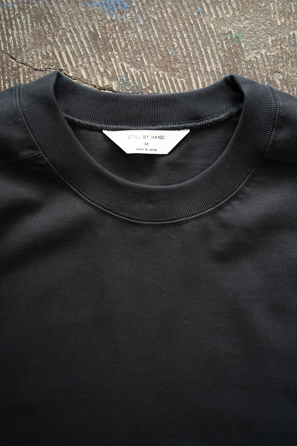 【ラスト1点】【25SS】強撚コットン度詰Tシャツ(BLACK NAVY)
