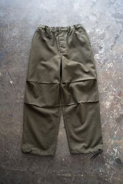 【ラスト1点】【24AW】ウールフラノニータックパンツ(OLIVE)