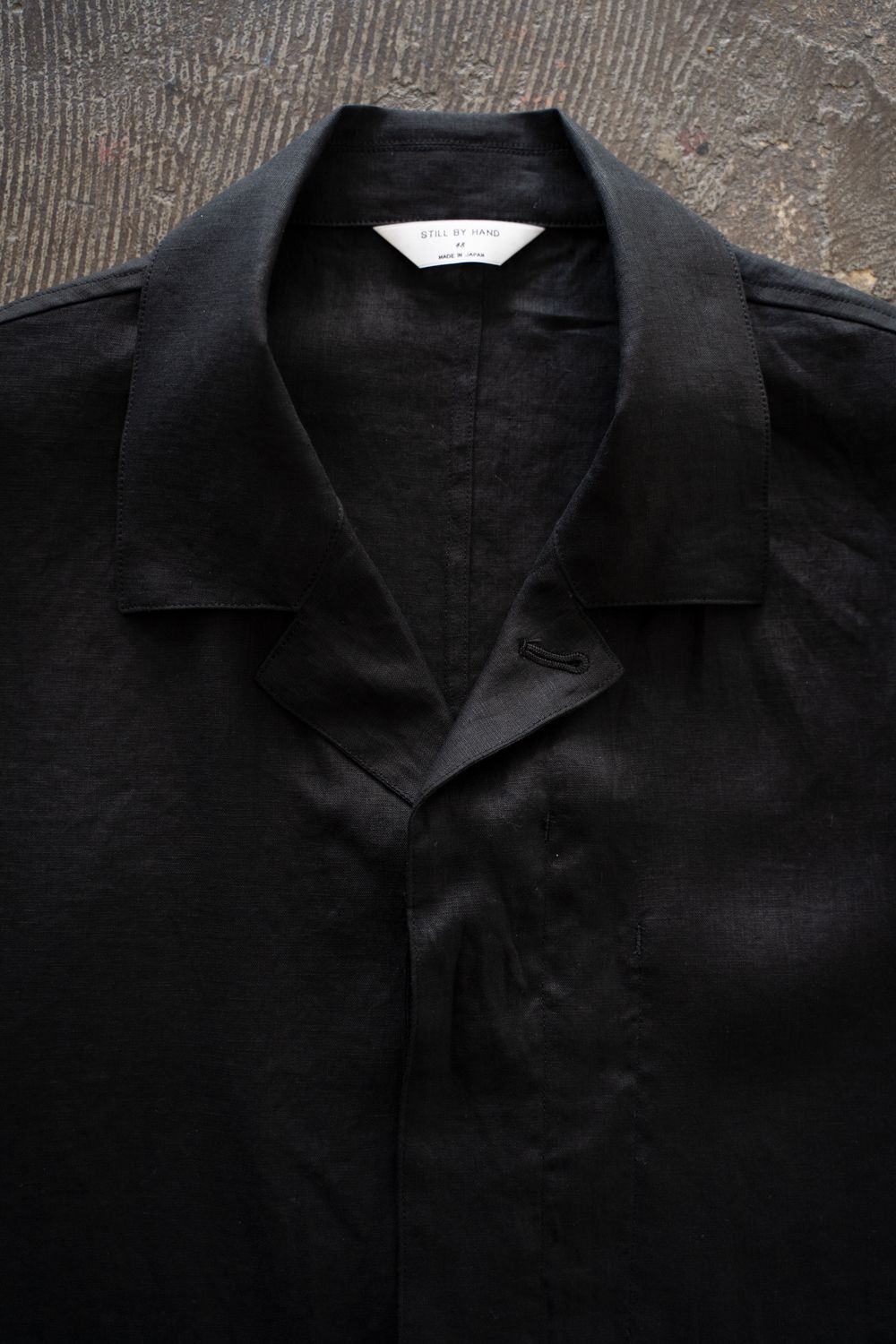 【ラスト1点】【26SS】リネンミニマルカバーオールジャケット(BLACK)