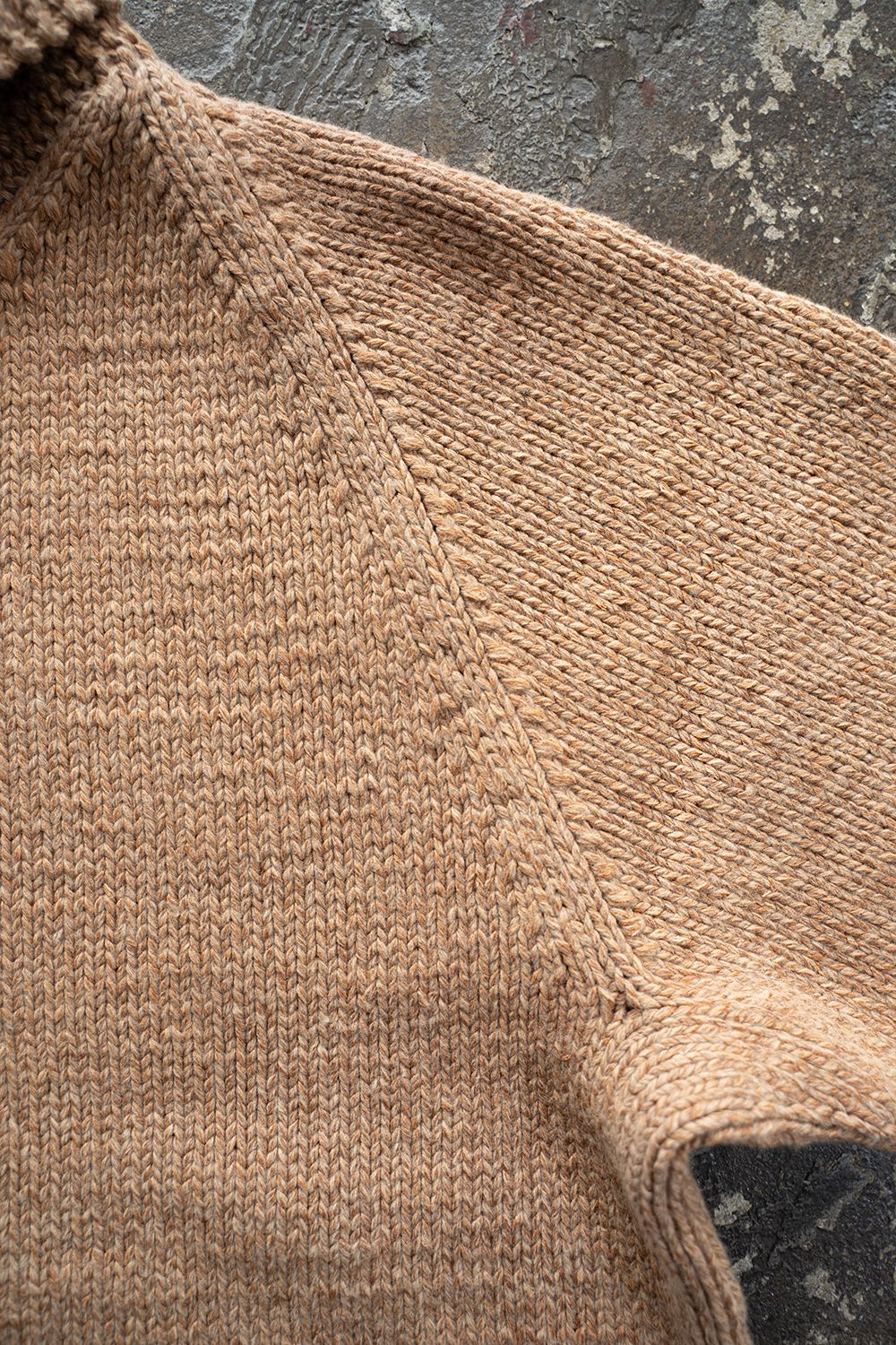 【Sサイズ】Cotton/Papar/Wool HAND KNITTING cowichan sweater(KAKISHIBU)