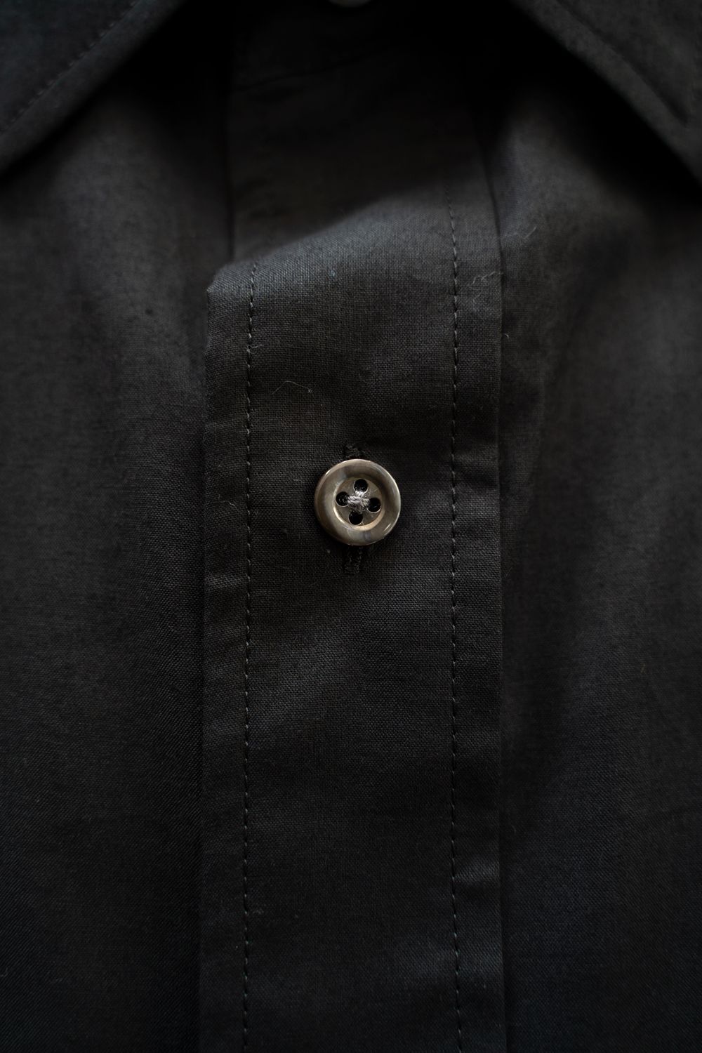 【ラスト1点】【25AW】Air Lawn L/S Shirt/エアーローンロングスリーブシャツ(BLACK)