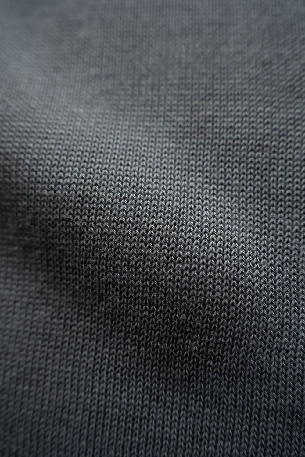 【26AW】コットン×シルク12Gニットポロ(SLATE GREY)