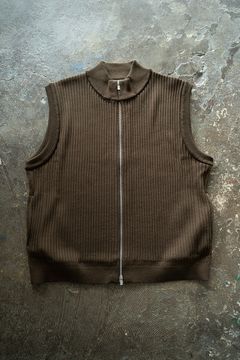 Mizore Drivers Knit Vest(BROWN)