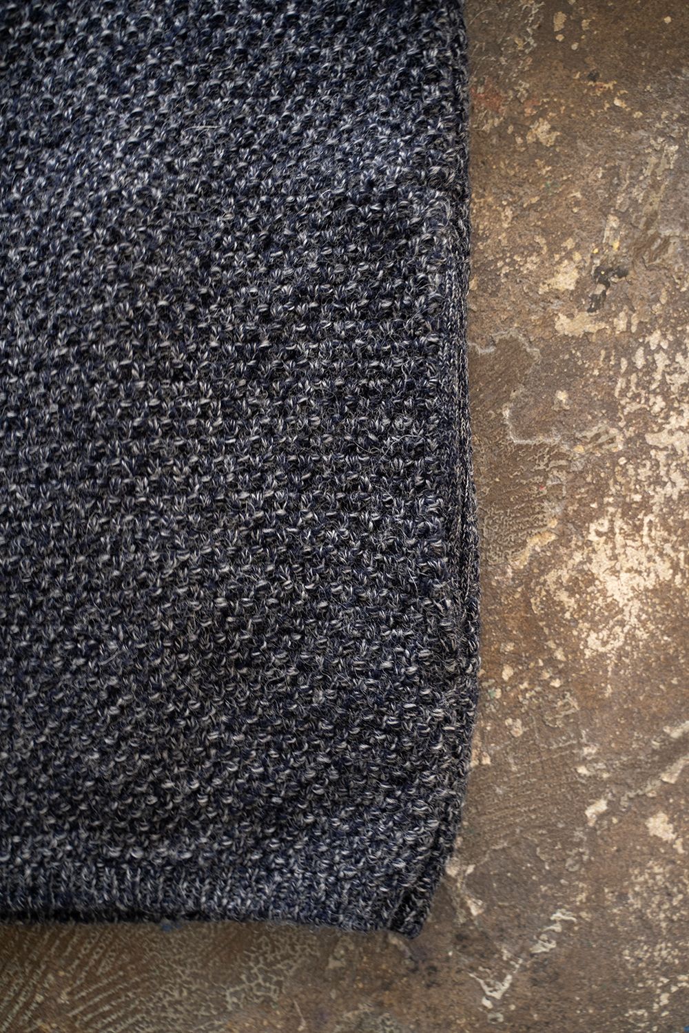 【ラスト1点】【24AW】5Gニットブルゾン(MELANGE NAVY)