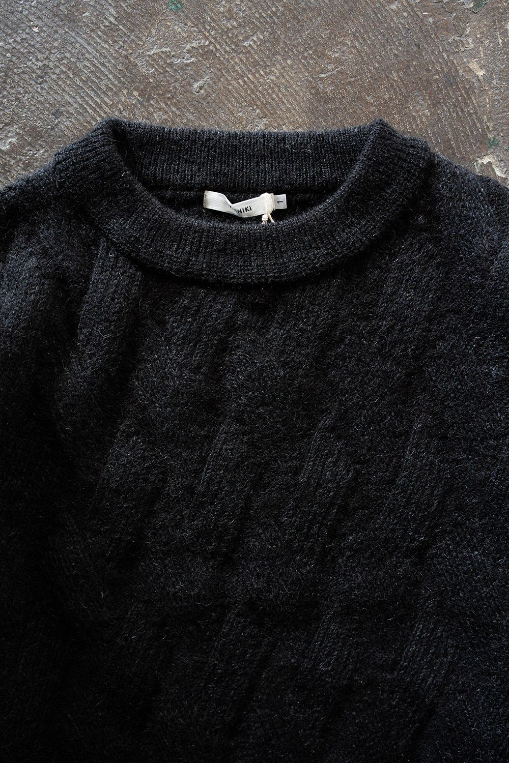【26AW】Ochiba Mohair Knit(BLACK)