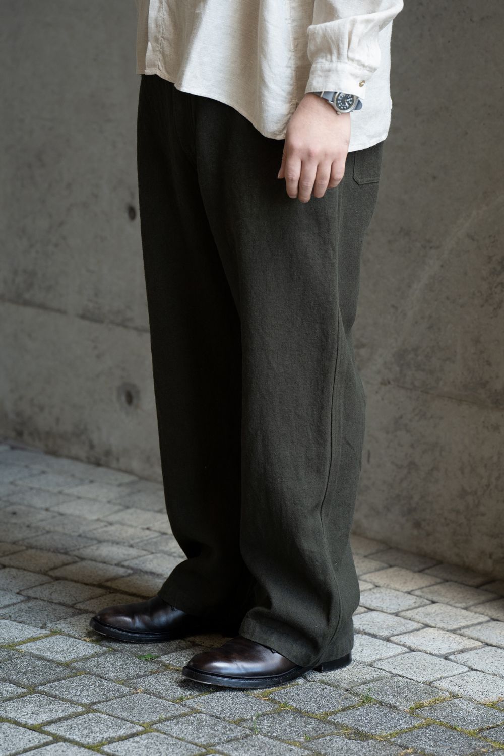 MITTAN / 亜麻苧麻ワイドパンツ ミッタン MITTAN 亜麻苧麻ワイド パンツ FLAX RAMIE PANTS WIDE