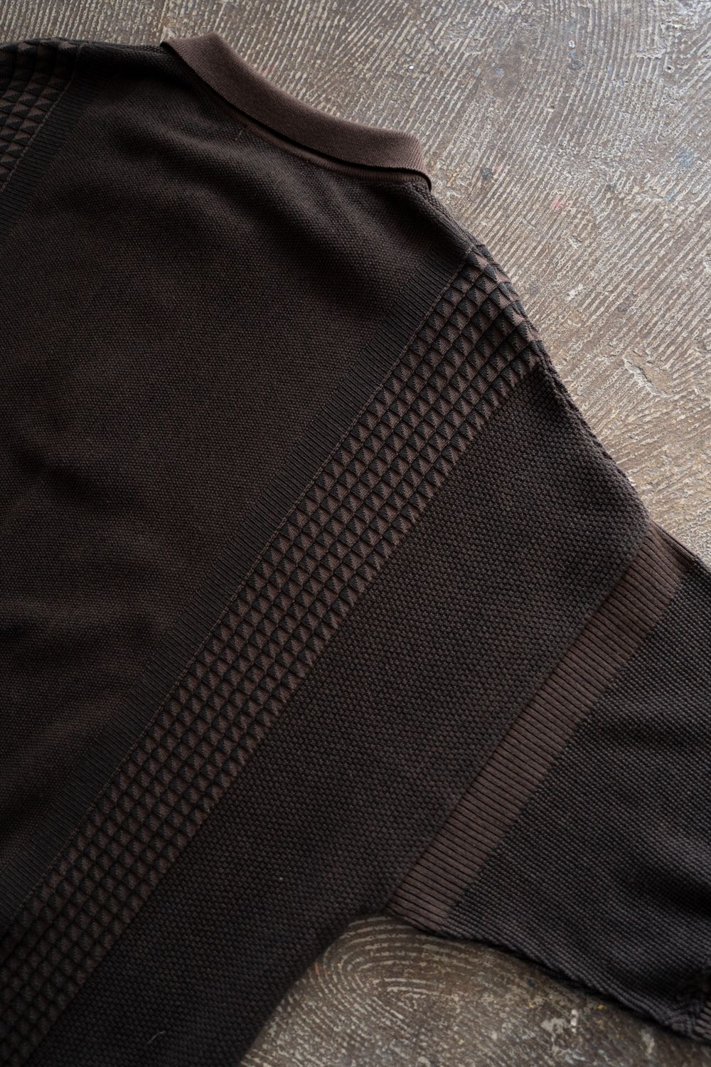 【26SS】Aotsuyu Knit Polo(BROWN)