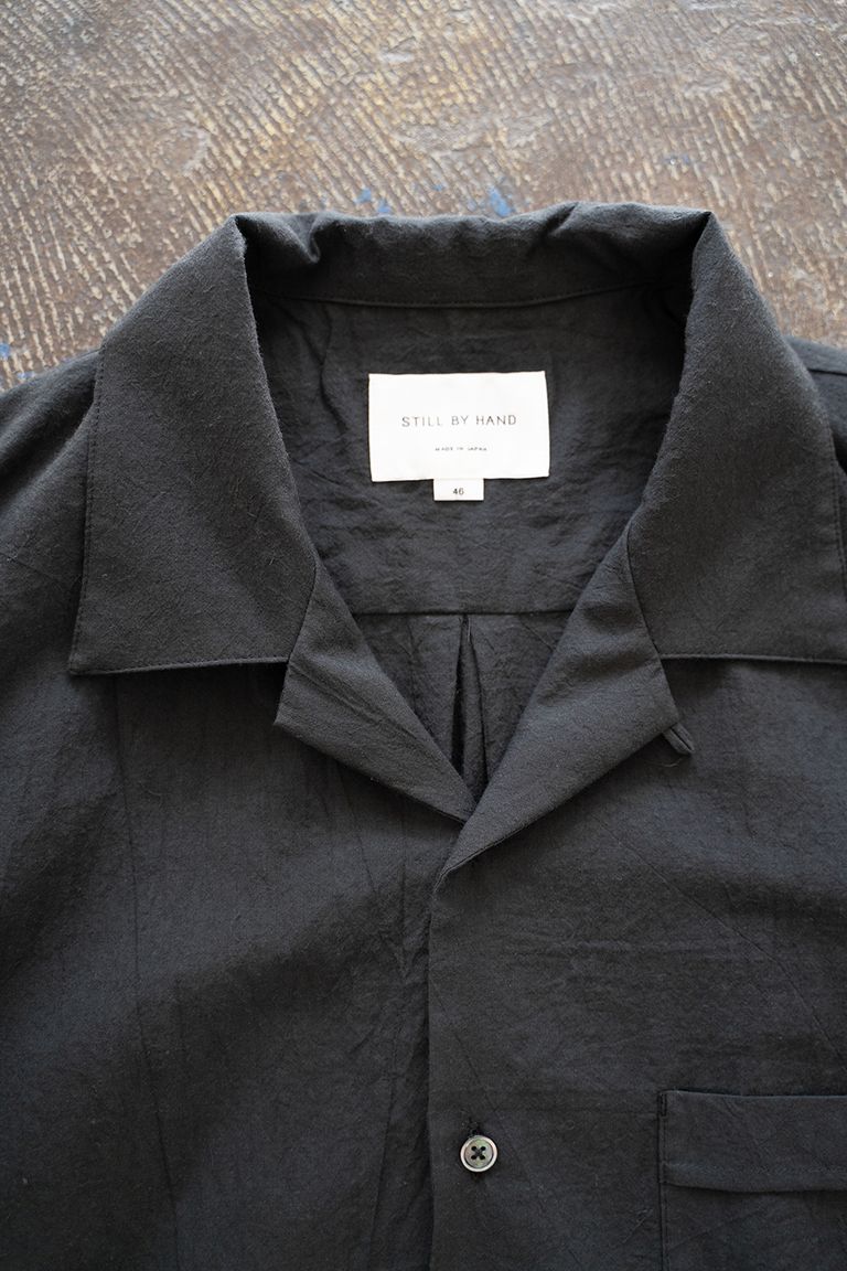 STILL BY HAND - 【ラスト1点】【24SS】コットンシルクオープンカラー 