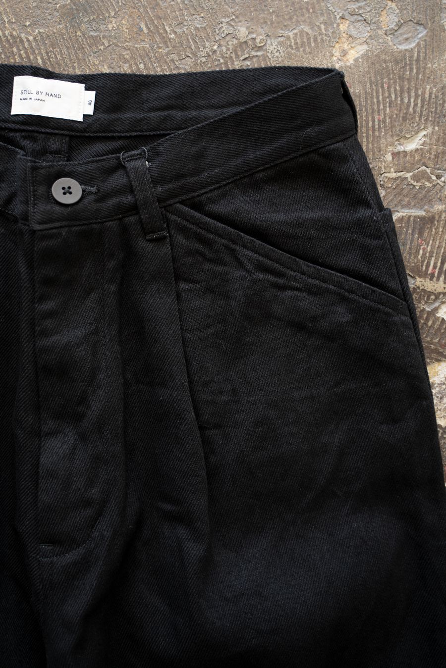 【25AW】12ozデニムワンタックパンツ(BLACK)