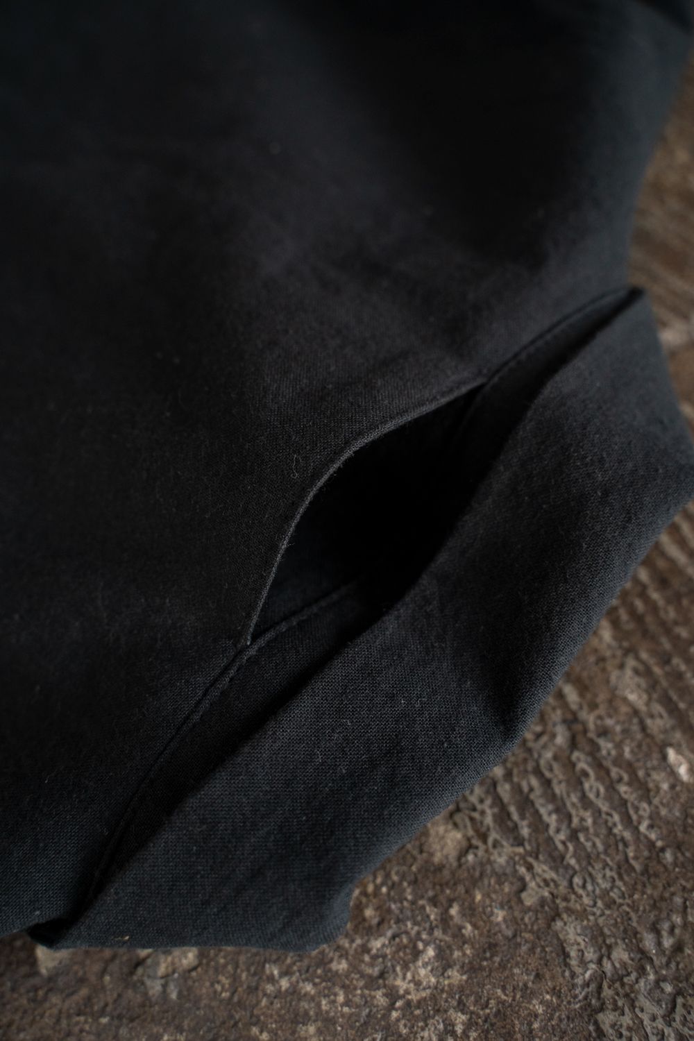 【26SS】"joint(short)"pajama【オールインワン】(washed light cotton BLACK)