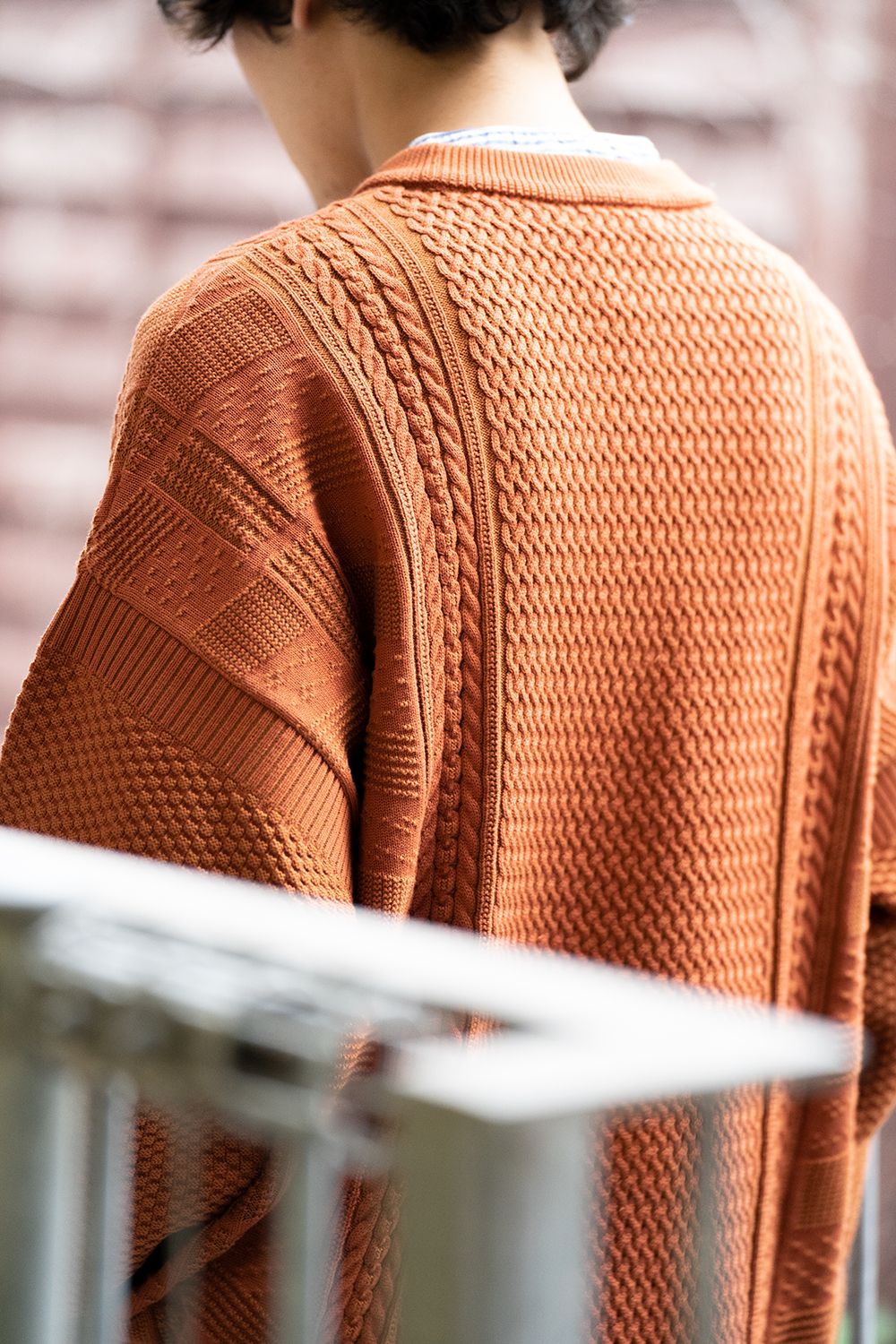 YASHIKI - 【ラスト1点】【22AW】Arare Knit(ORANGE) | Salty