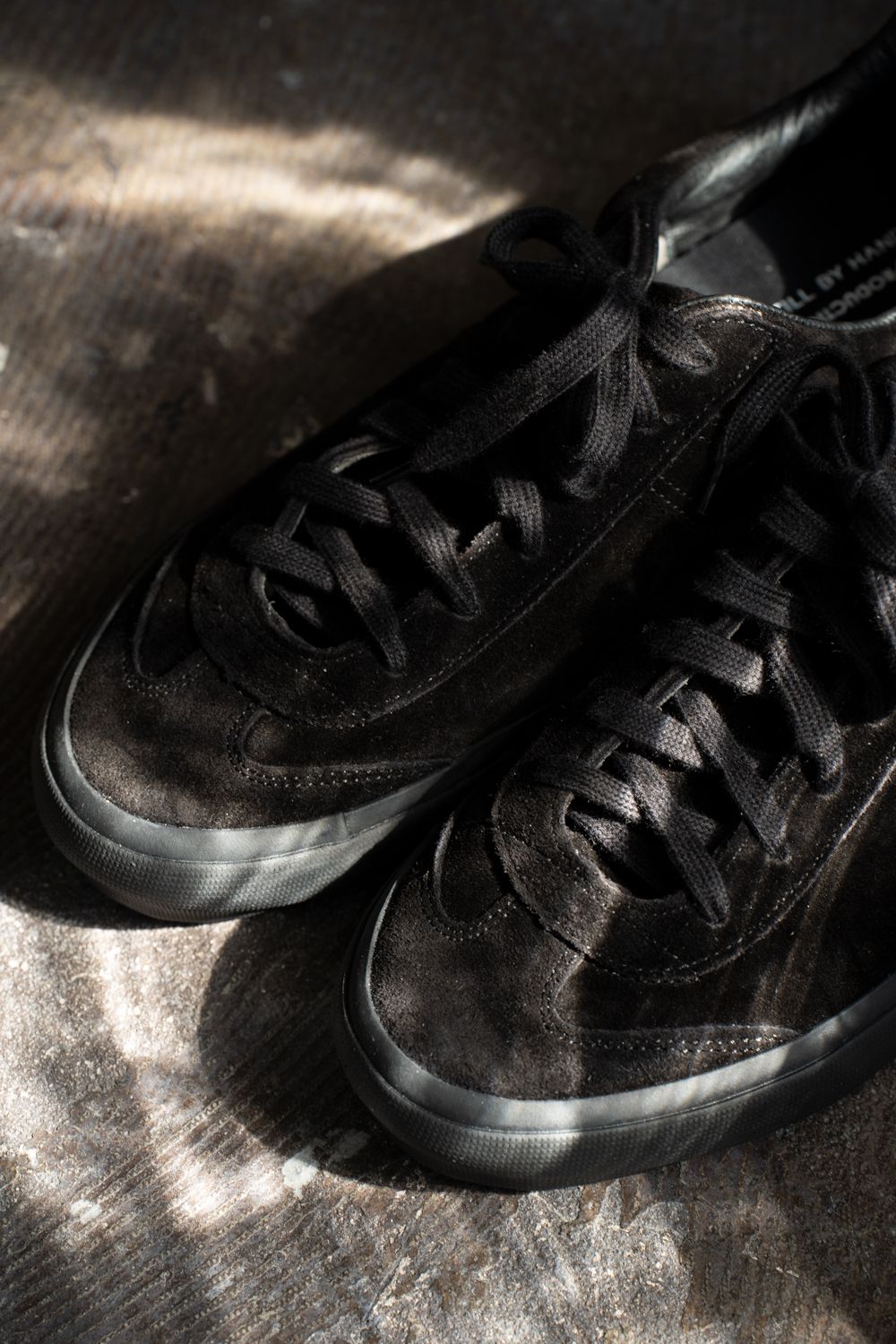 【25AW】REPRODUCTION OF FOUND×STILL BY HANDスウェードスニーカー(BLACK)