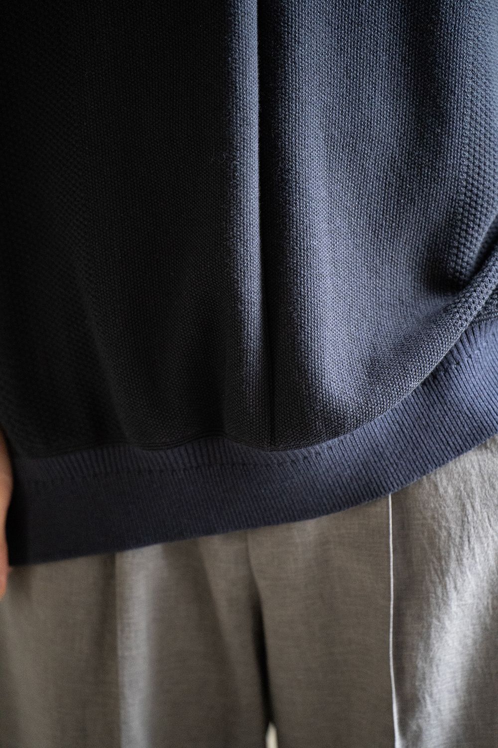 【ラスト1点】【25SS】Umiiro Knit Polo(NAVY)