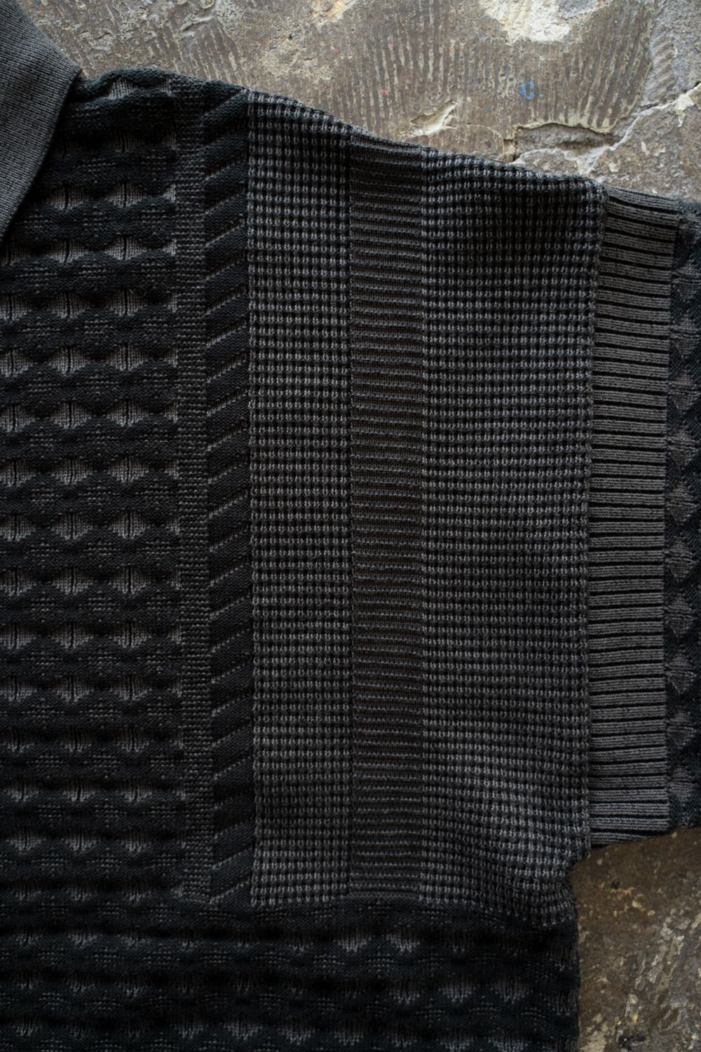 【25AW】Rikka Knit Polo(BLACK)