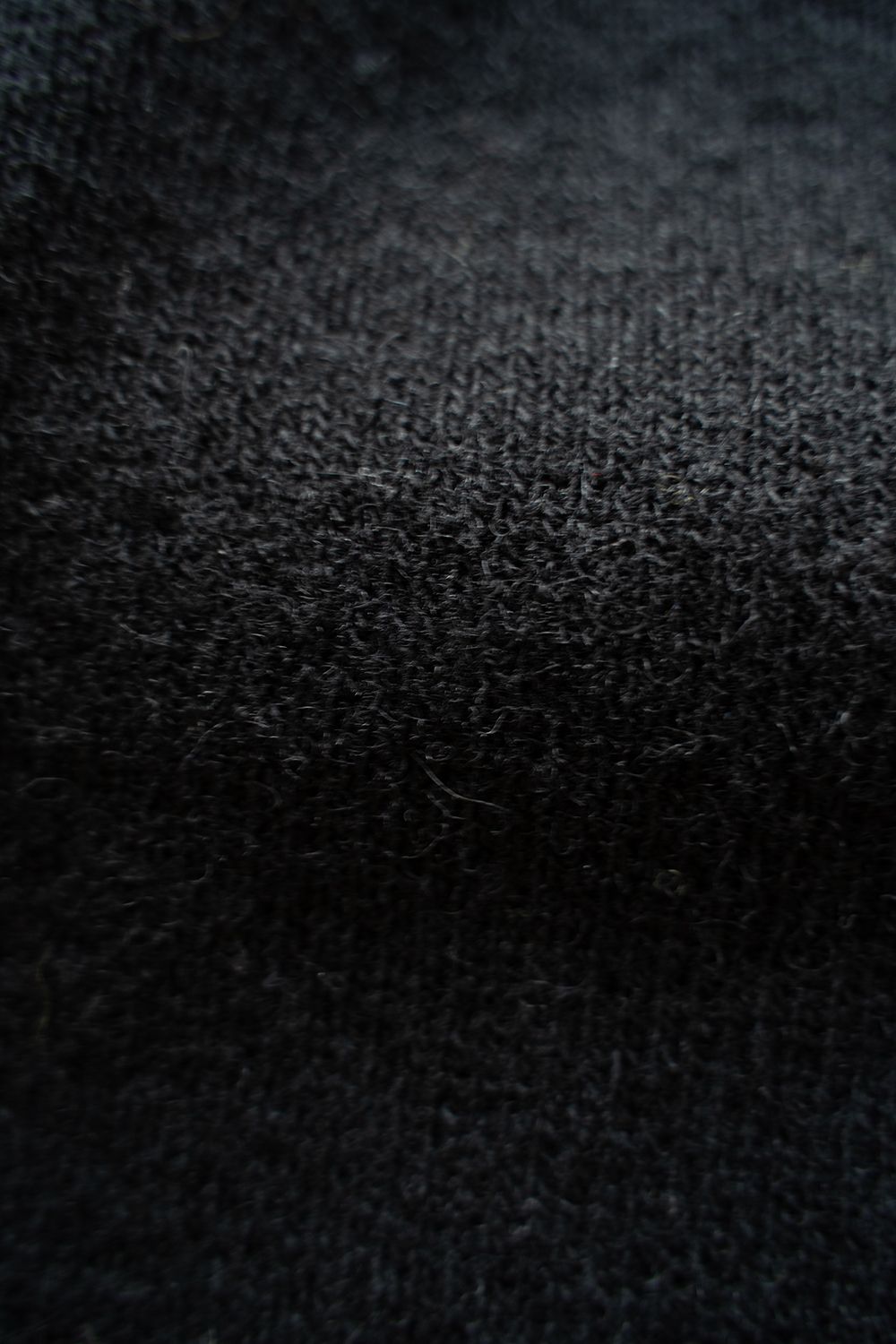 Hard twisted Shetlandwool GOB sweater(BLACK)