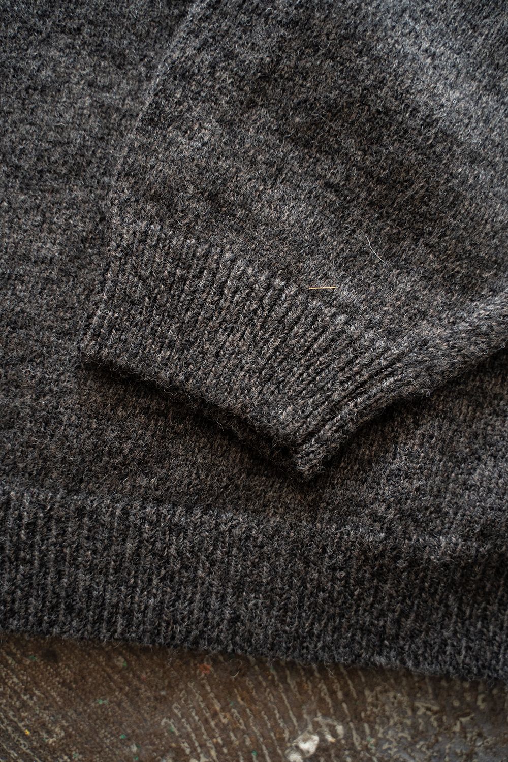 【ラスト1点】【24AW】7Gニットポロ(CHARCOAL)
