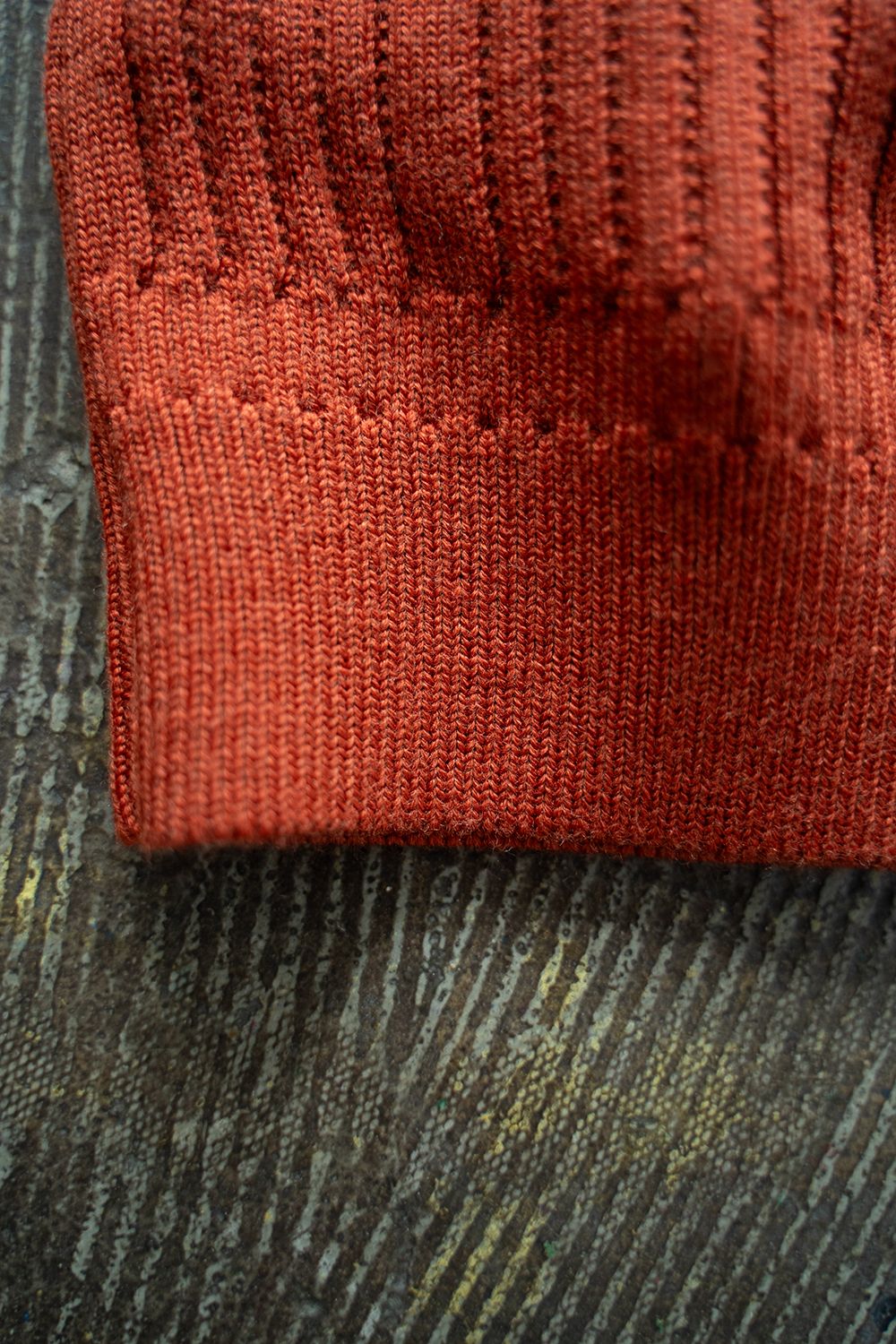 【ラスト1点】Mizore Drivers Knit Vest(ORANGE)