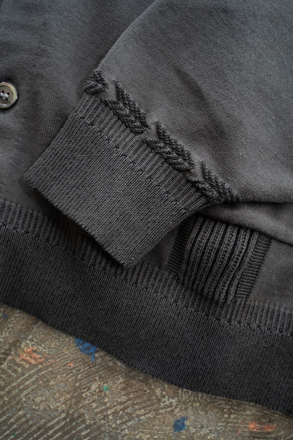 【ラスト1点】【25SS】Rakki Collar Cardigan(CHARCOAL)