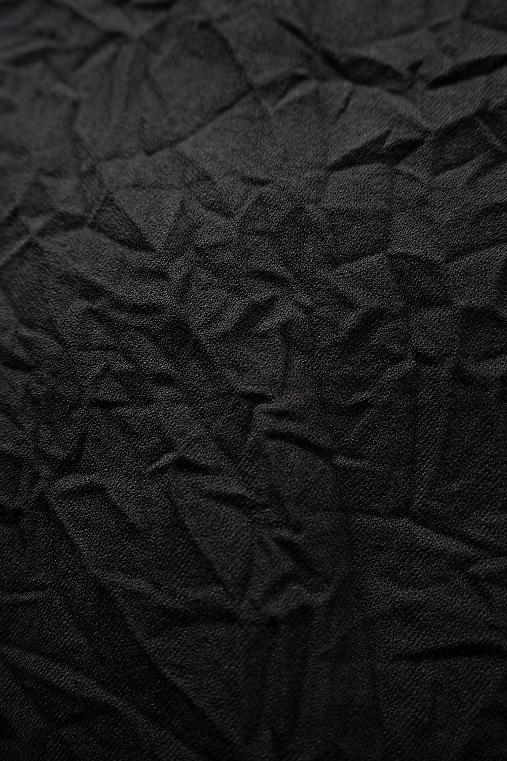【26AW】先染めポリエステルジップブルゾン(BLACK)
