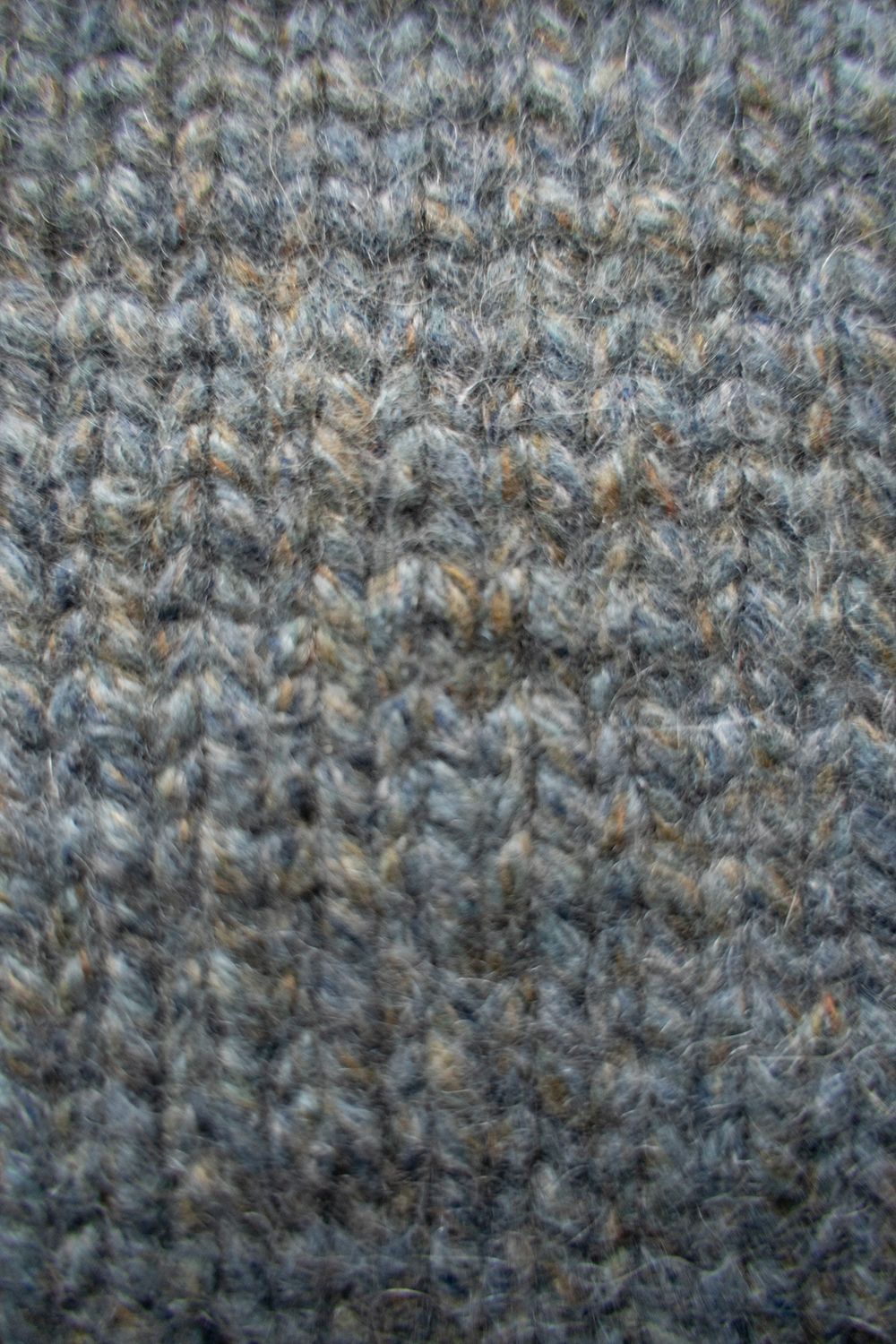 yak/lambs multi ply HAND KNITTING cowichan sweater(FADE BLUE)