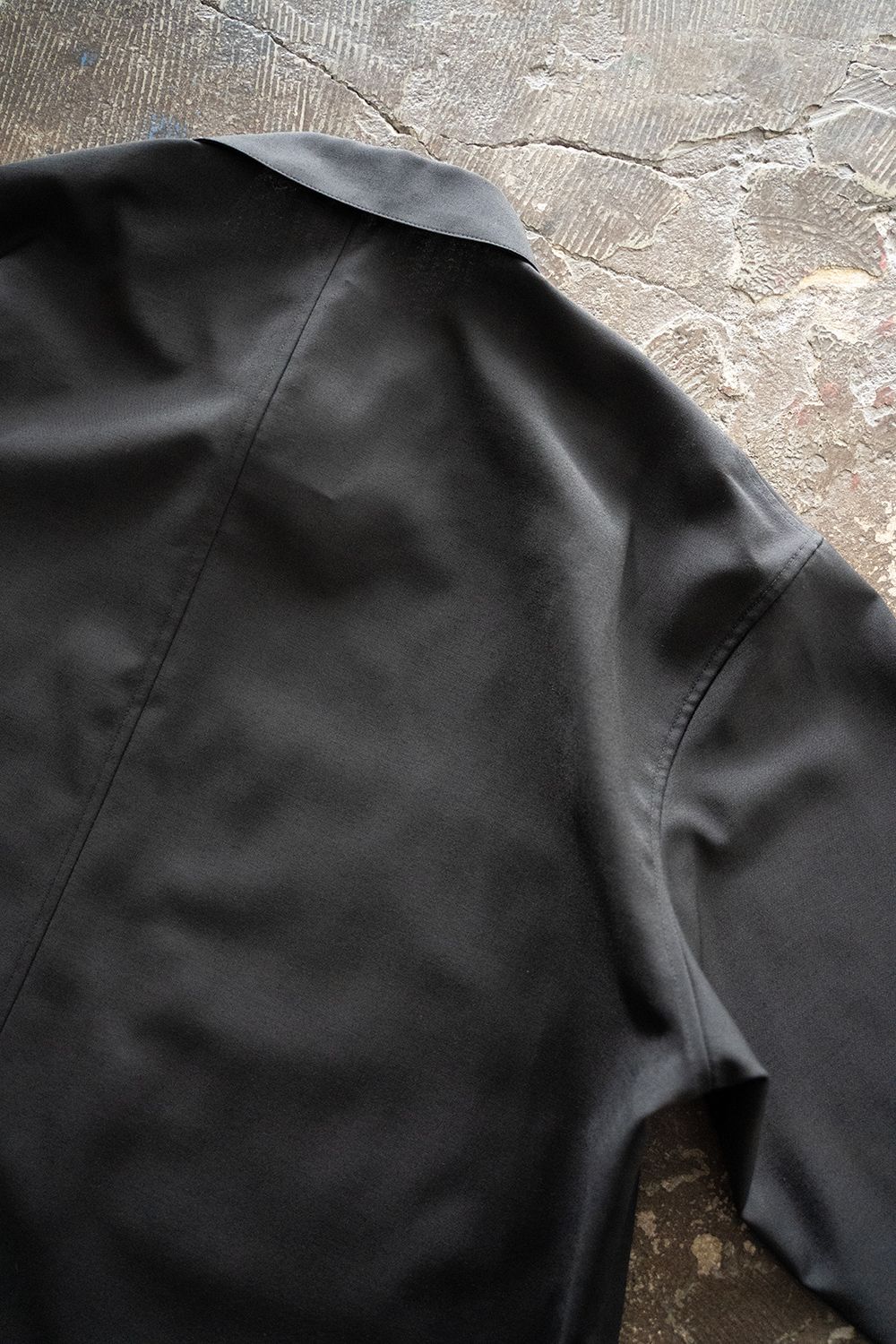 【25AW】モヘア混シャツジャケット(INK BLACK)