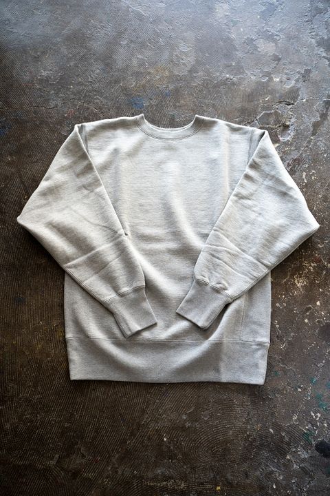 スビンコットン吊り裏毛起毛クルーネックスウェットシャツ(TOP GRAY)