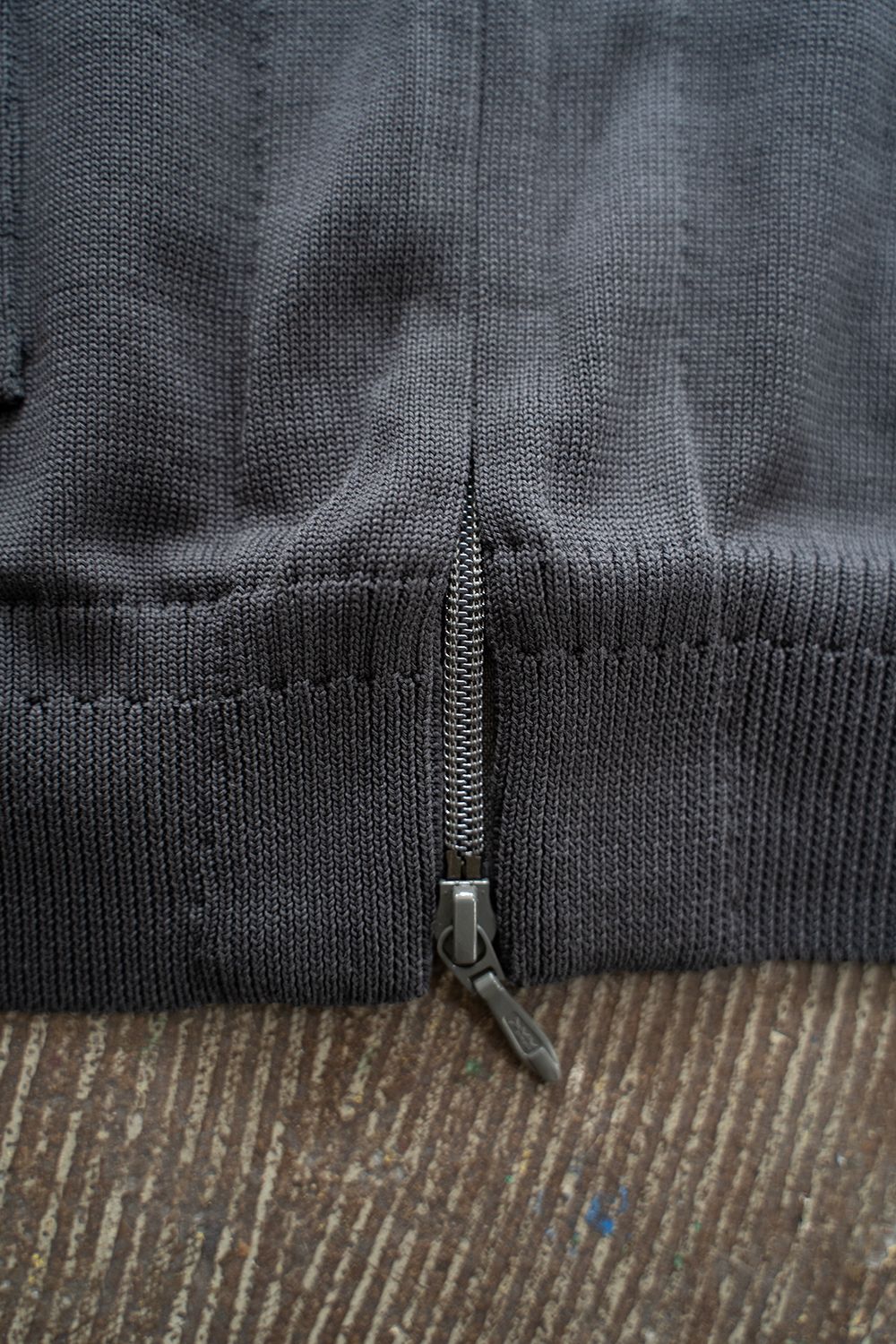 【ラスト1点】【23AW】Yonaga Zip Cardigan(OFF BLACK)