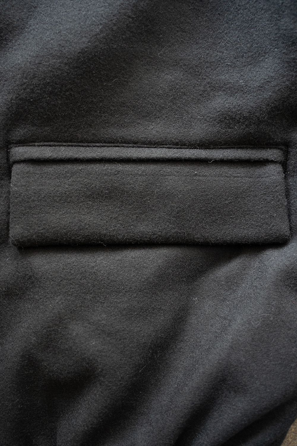 【25AW】ラムウールシンサレートスタンドカラーブルゾン(BLACK)