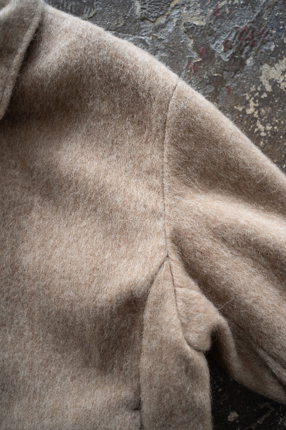 【25AW】Mohair Shaggy Zip Jacket/モヘアシャギージップジャケット(BEIGE)