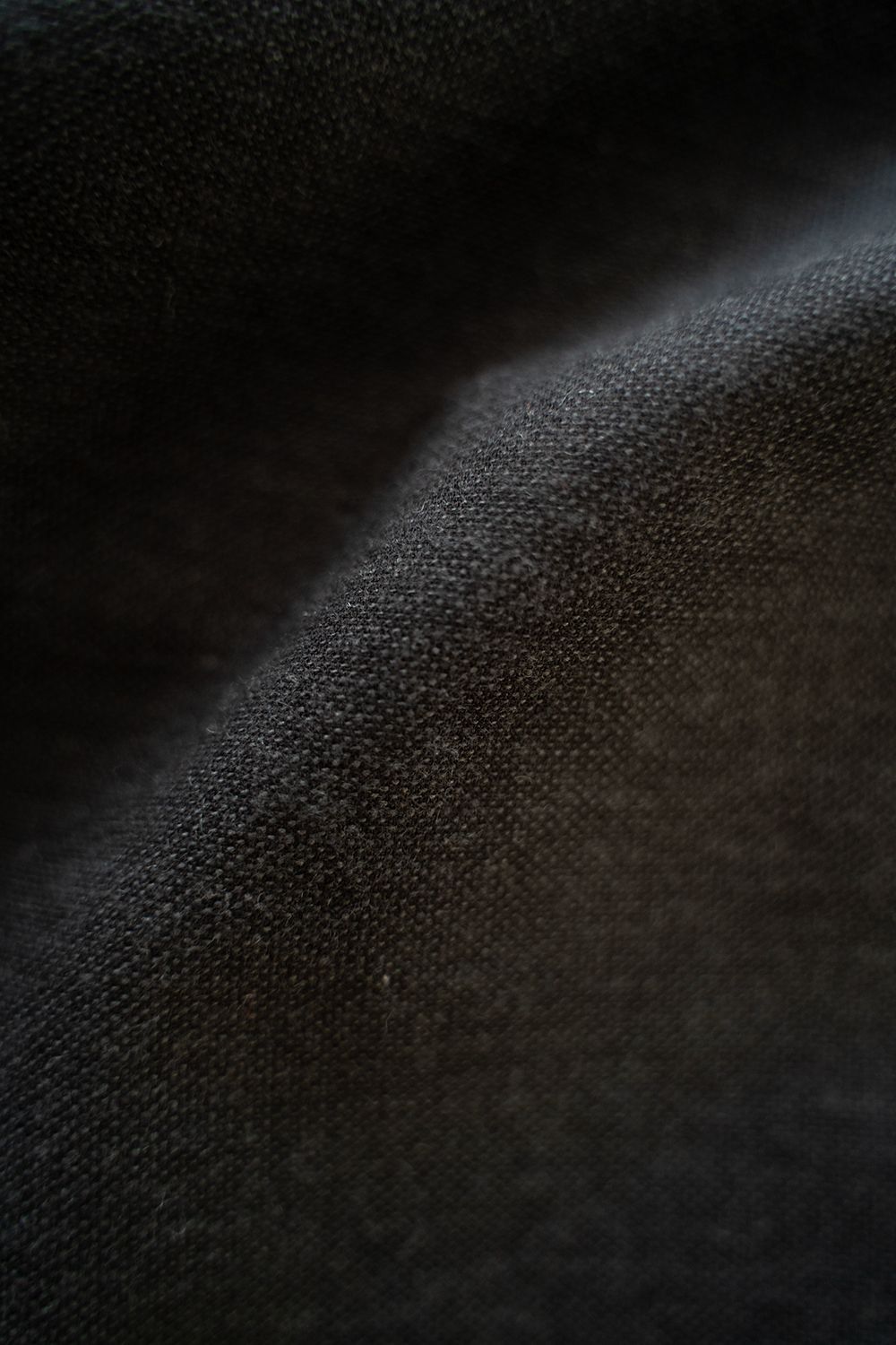 【ラスト1点】【24SS】"zen "pajama cotton×wool dobby/パジャマ(セットアップ)【ユニセックス】(BLACK)