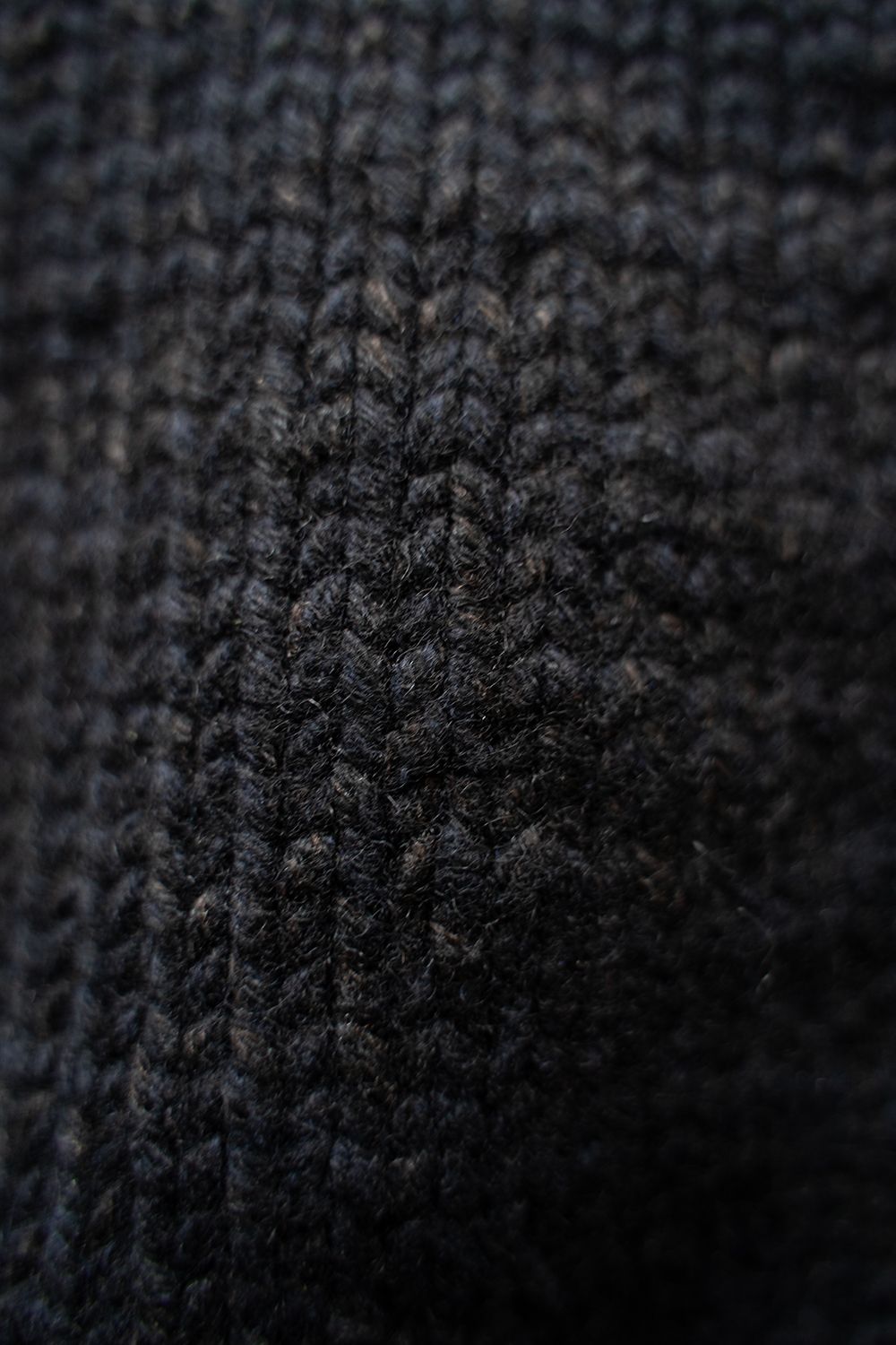 【ラスト1点】yak/lambs multi ply HAND KNITTING cowichan sweater(DARK NAVY)
