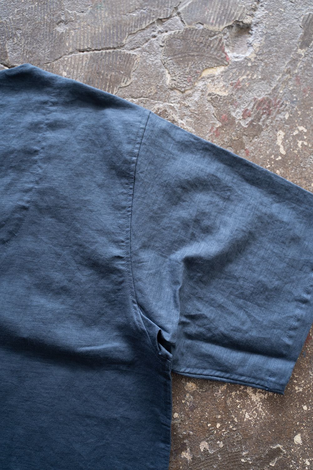 【ラスト1点】"zen "pajama linen cotton/パジャマ(セットアップ)【ユニセックス】(NAVY)