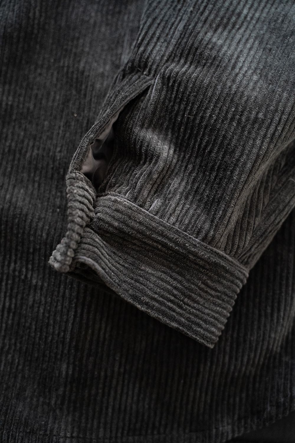 STILL BY HAND - 【23AW】綿×レーヨンコーデュロイシャツジャケット(BLACK) | Salty