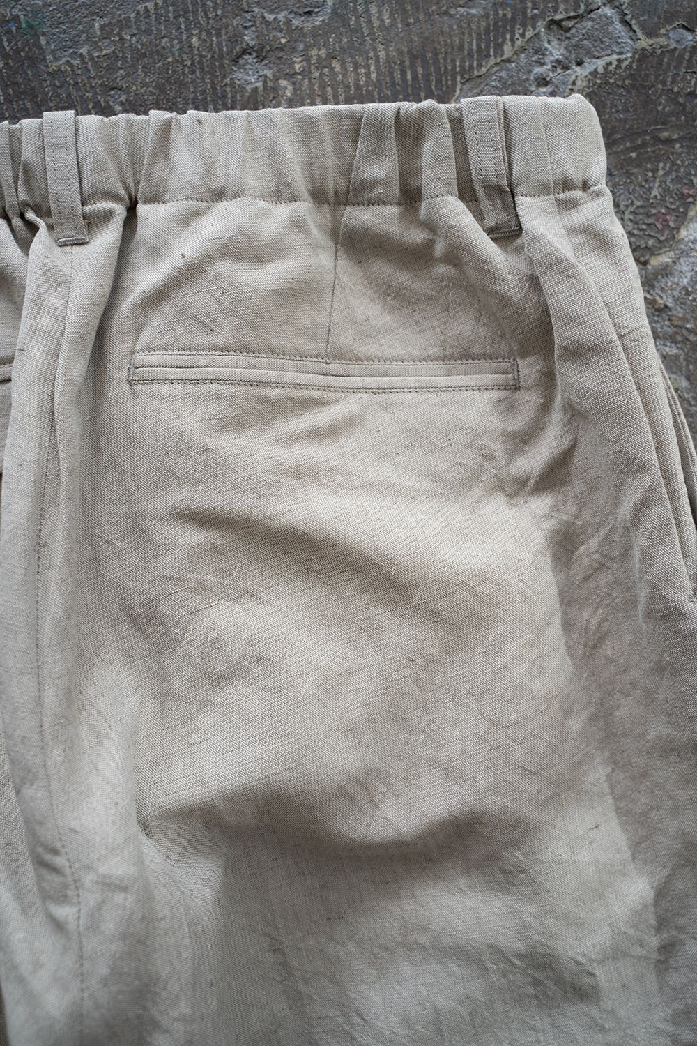 【ラスト1点】【23SS】ウール×リネンインタックイージーパンツ(TAUPE)