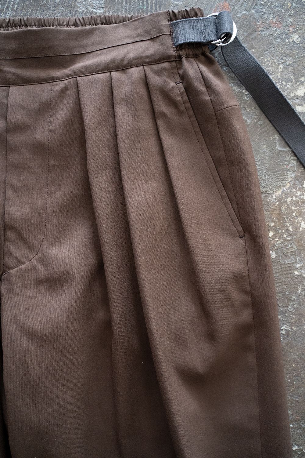 【ラスト1点】【22SS】Hakama Akane Slacks/ハカマアカネスラックス(BROWN)