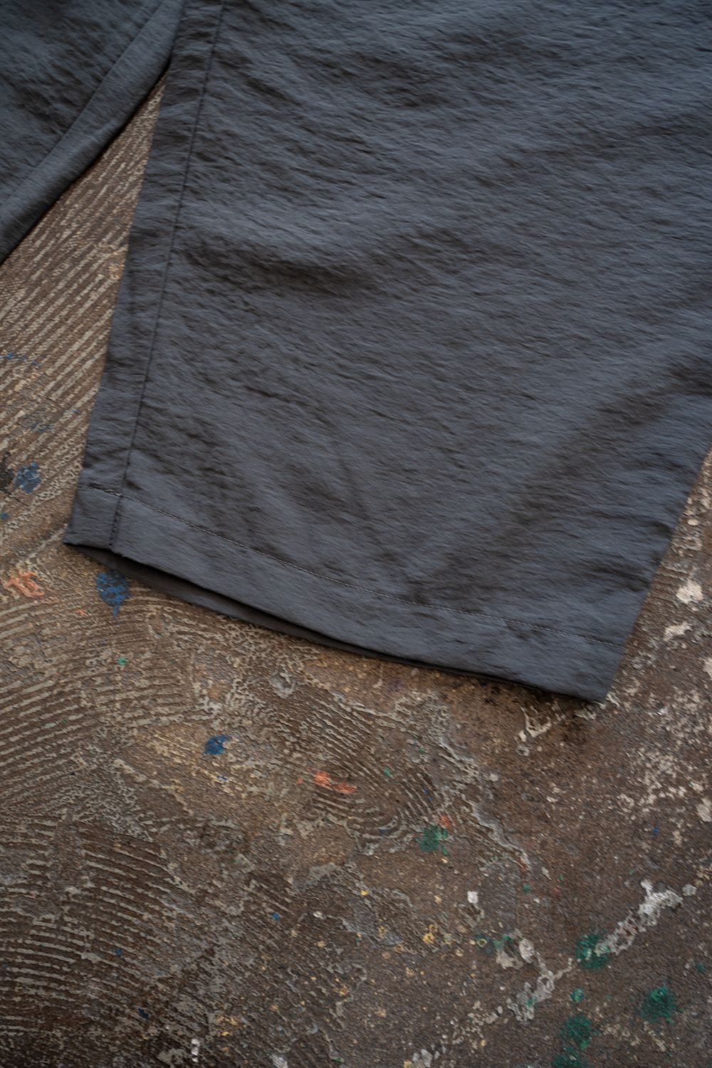 【26SS】レーヨン×リネンイージーパンツ(SLATE GRAY)