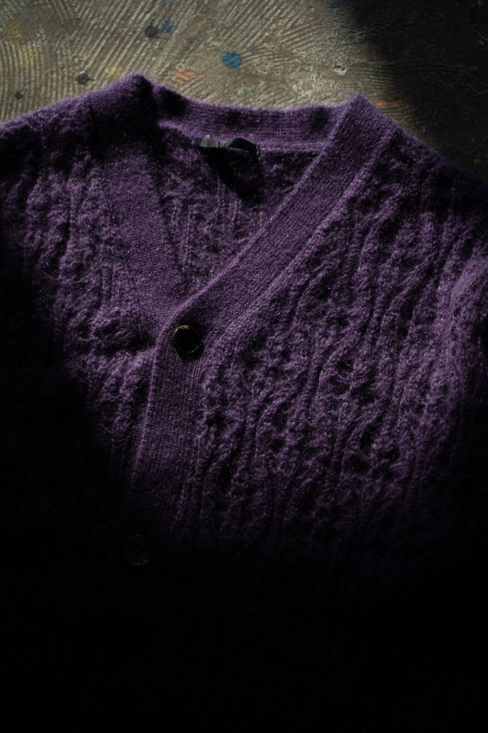 【ラスト1点】【24AW】Melt Cardigan/メルトカーディガン(PURPLE)