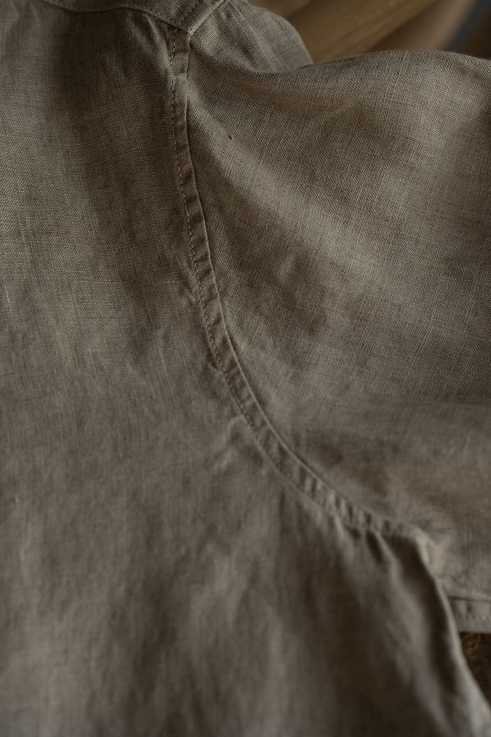 大麻シャツ(珈琲)