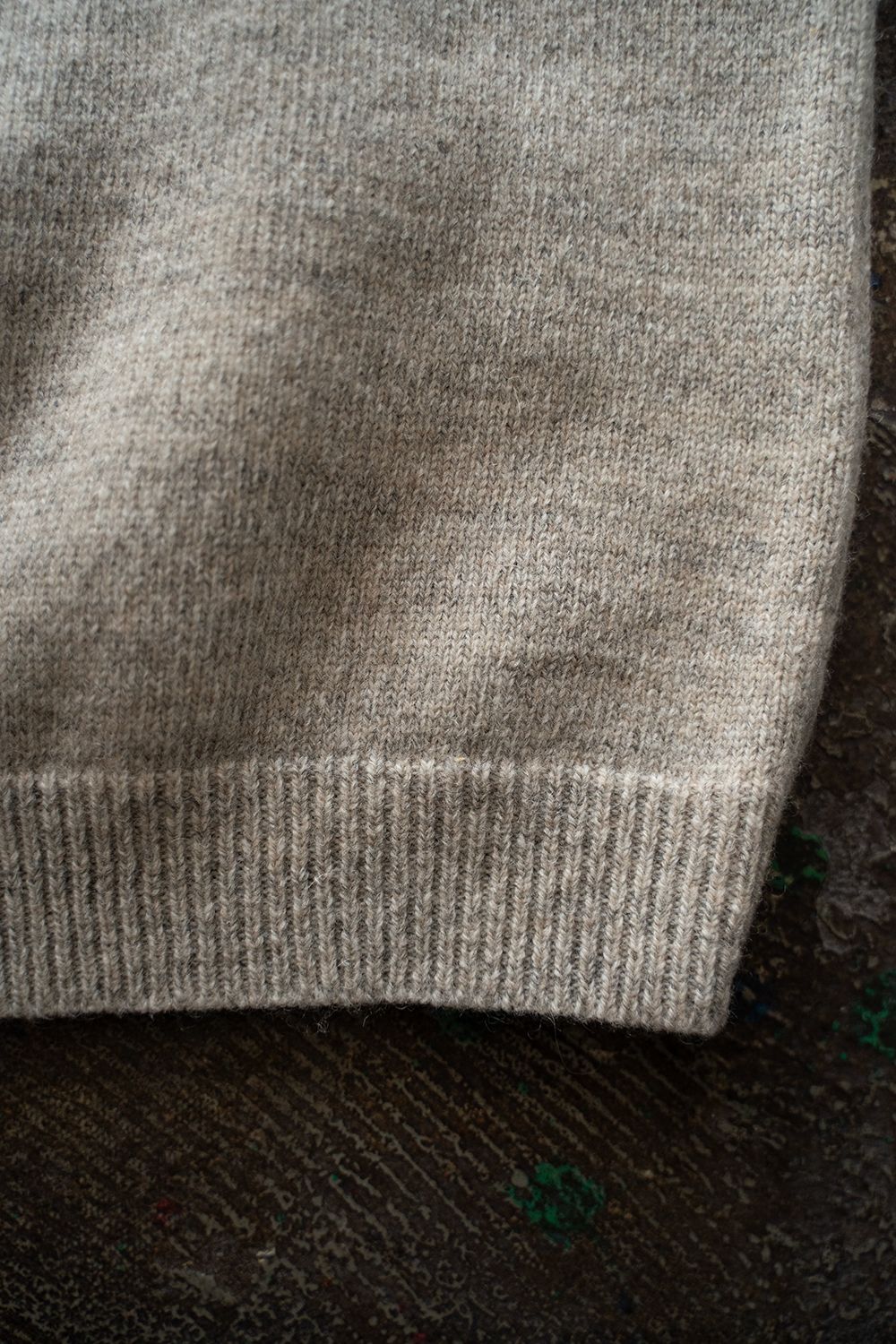 【ラスト1点】【24AW】7Gニットポロ(OATMEAL)