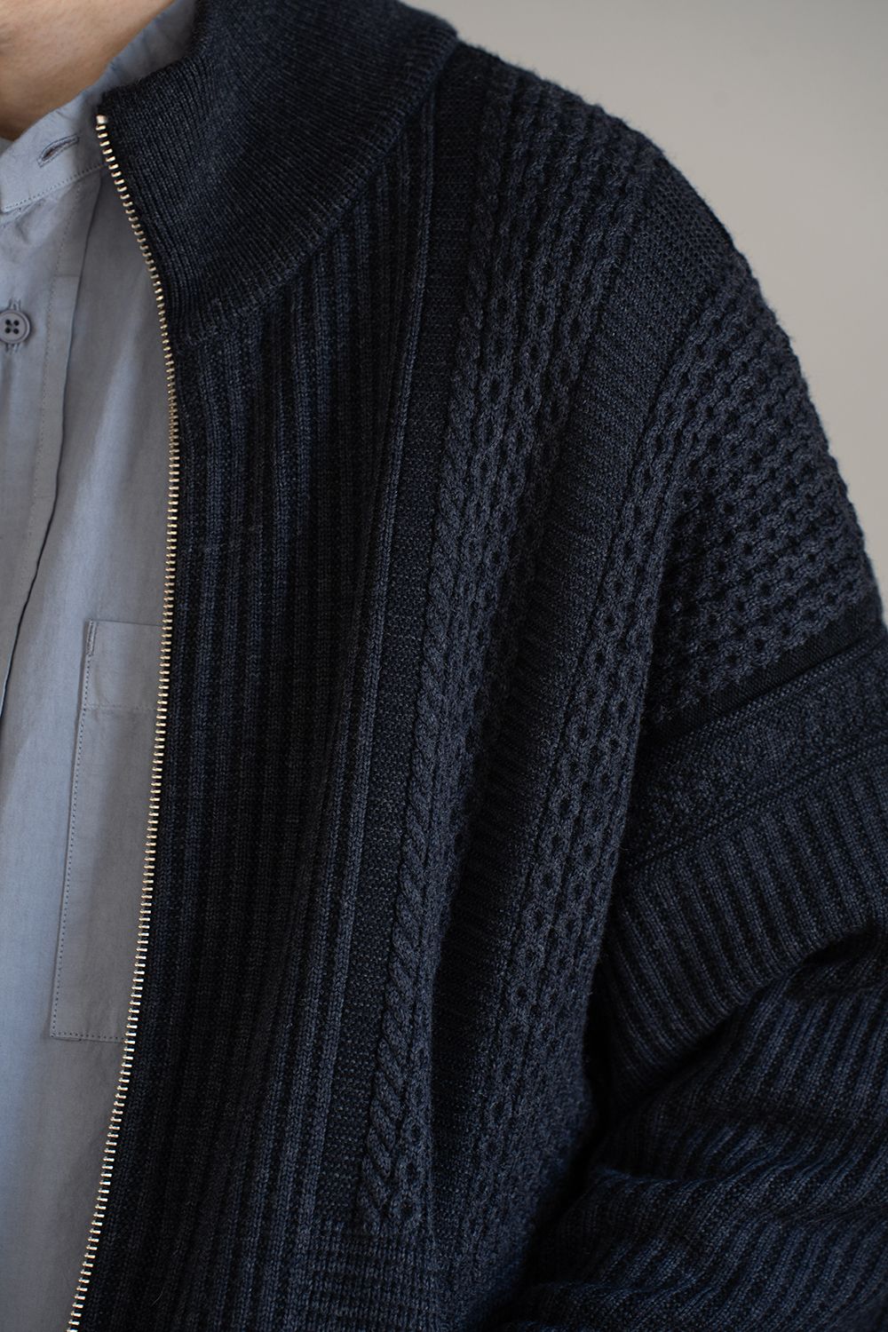 【26AW】Akiiro Drivers Knit(NAVY)
