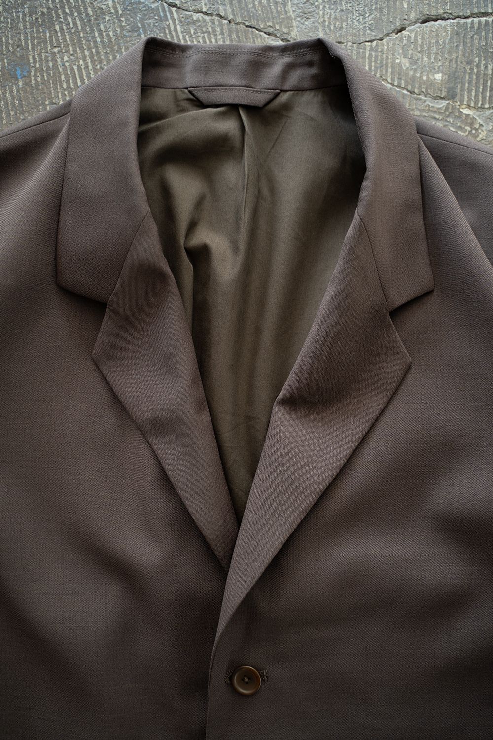 【25AW】モヘア混2Bジャケット(DARK BROWN)