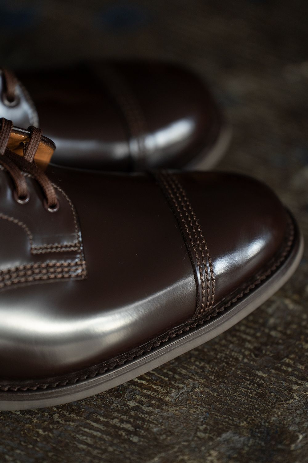 【定番人気】Military Derby Shoe(EBONY BROWN)【No.1128】