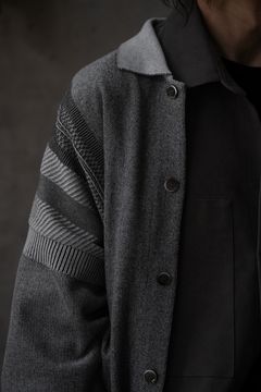 【26SS】Kokuu Collar Cardigan(MIX GRAY)
